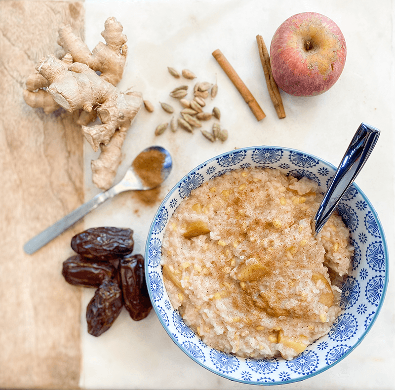 🥣 Sweet Kitchari with Vanilla Maple Chai Ghee
