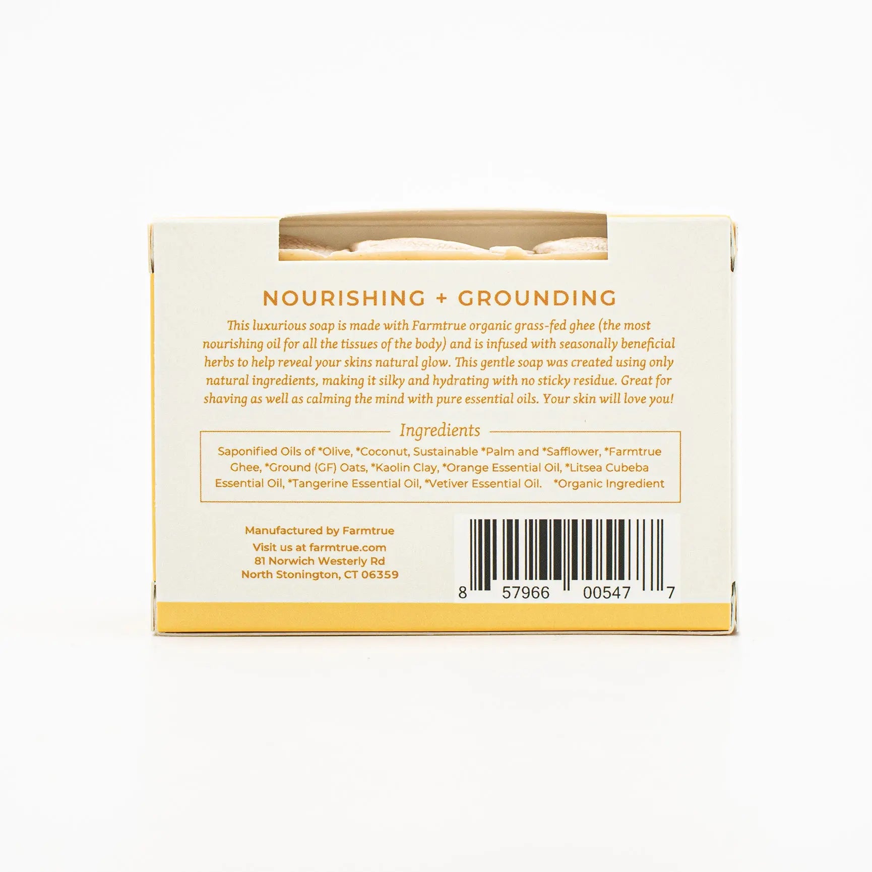 Ground Ghee Soap – Citrus & Vetiver Farmtrue