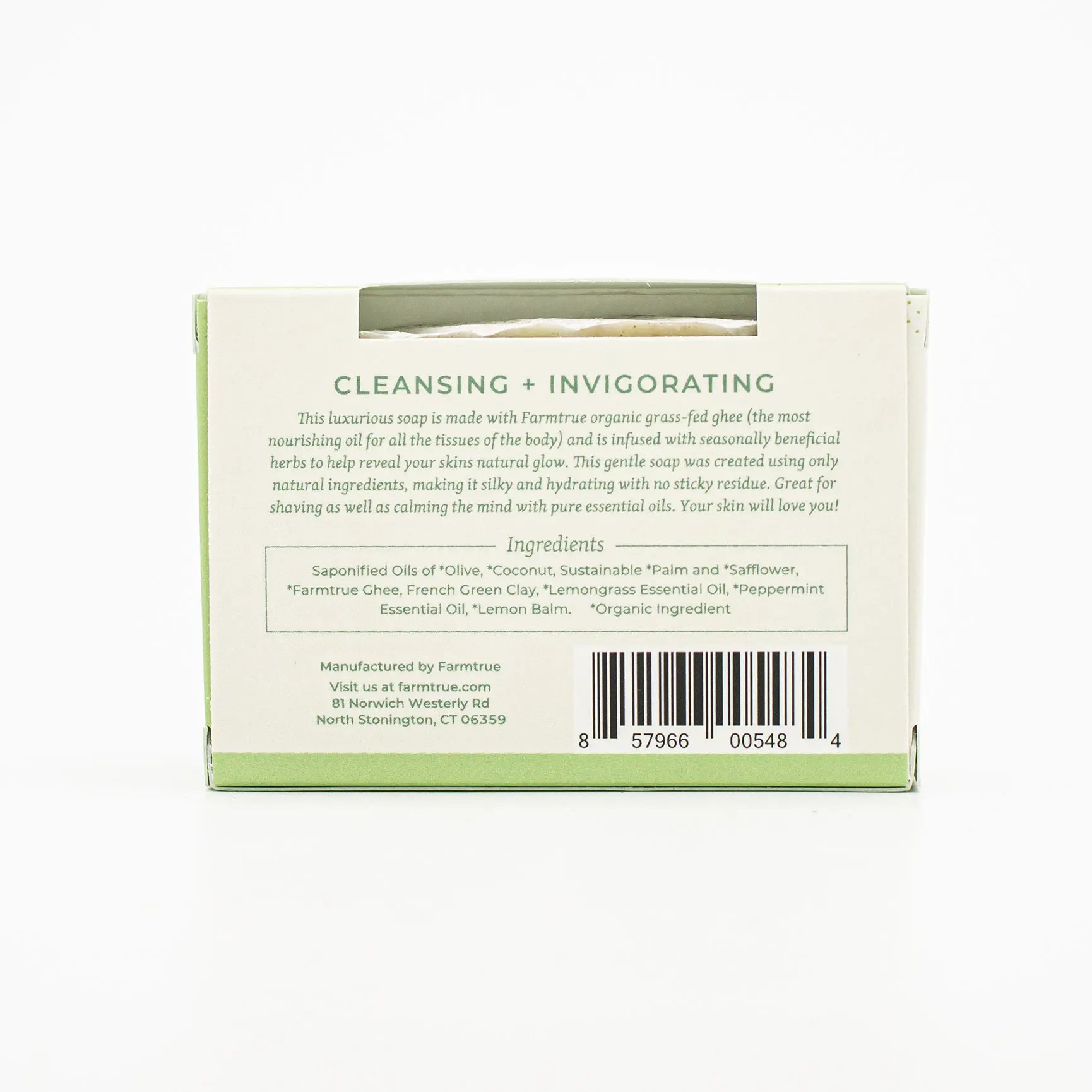 Revive Ghee Soap – Lemongrass & French Green Clay Farmtrue