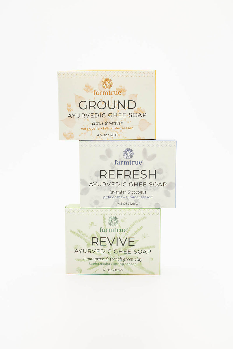 Ghee Body Soap – Revive – Lemongrass & French Green Clay Farmtrue