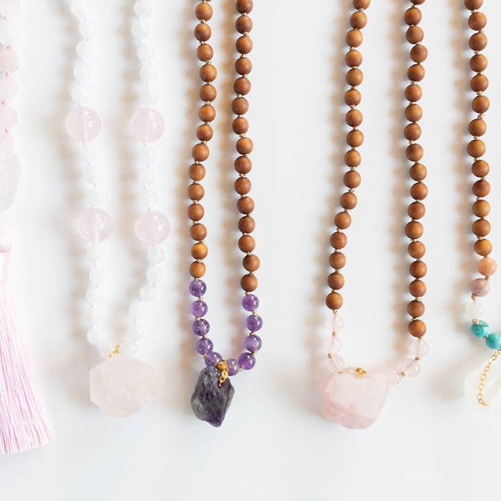 All is Well Stone Mala Necklace