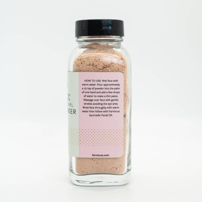 Ayurvedic Face Cleansing Powder: Probiotic + Pearl Farmtrue