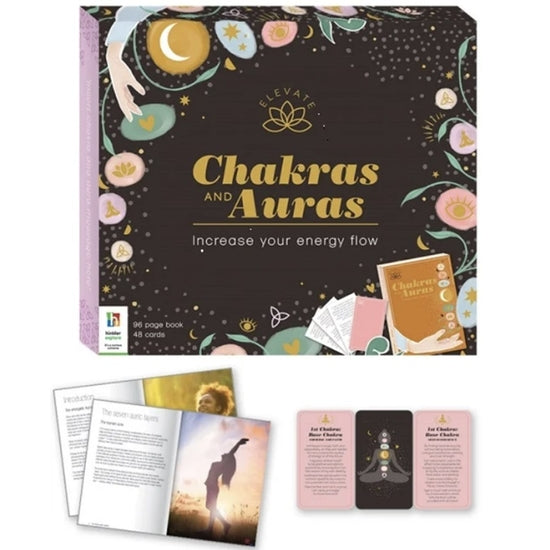 Book - Elevate: Chakras & Auras Energy Healing Kit (Deck + Book)