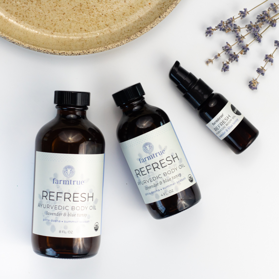Ayurvedic Body Oil Refresh Farmtrue